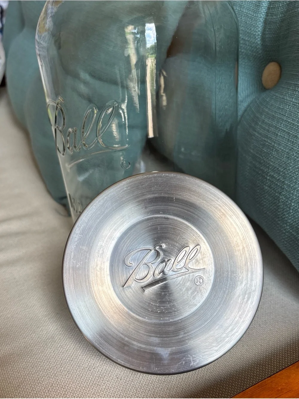 Ball 128oz 1 Gallon Commemorative Glass Mason Jar Extra Lg Super Wide Decorative